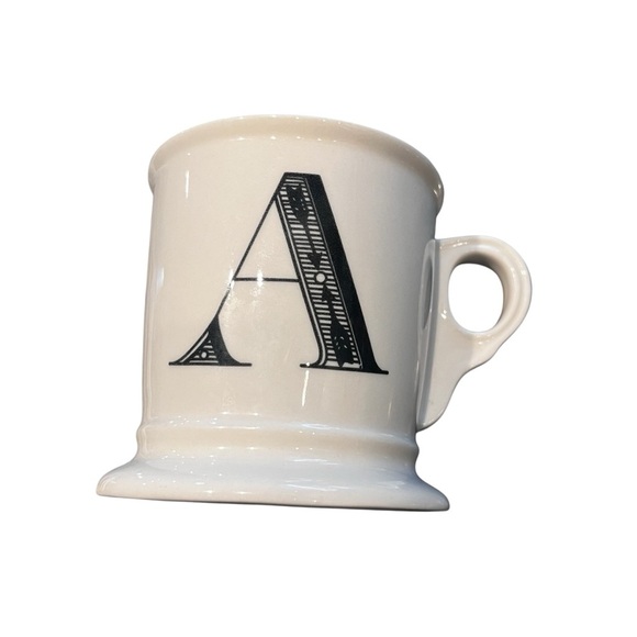 Anthropologie "The Bistro Tile Stoneware Mug” Monogram Edition Letter A - Picture 7 of 9